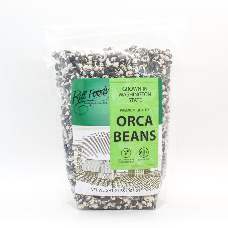 Orca beans in a package