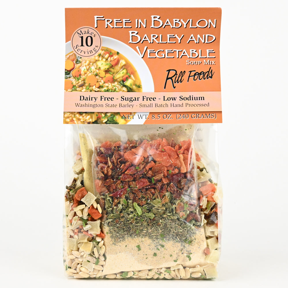 Free in Babylon Barley and Vegetable Soup Mix