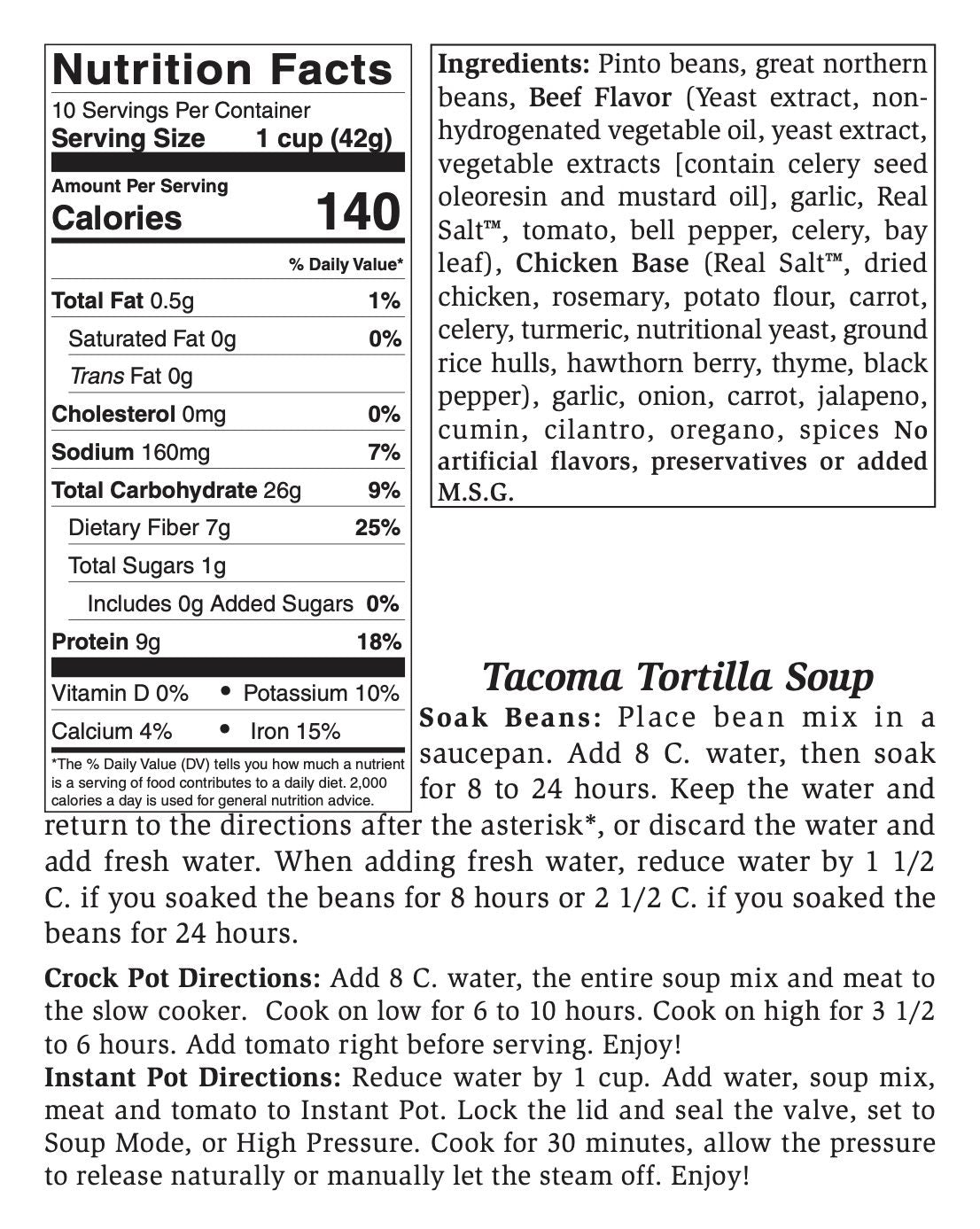 Tacoma Tortilla Soup Mix