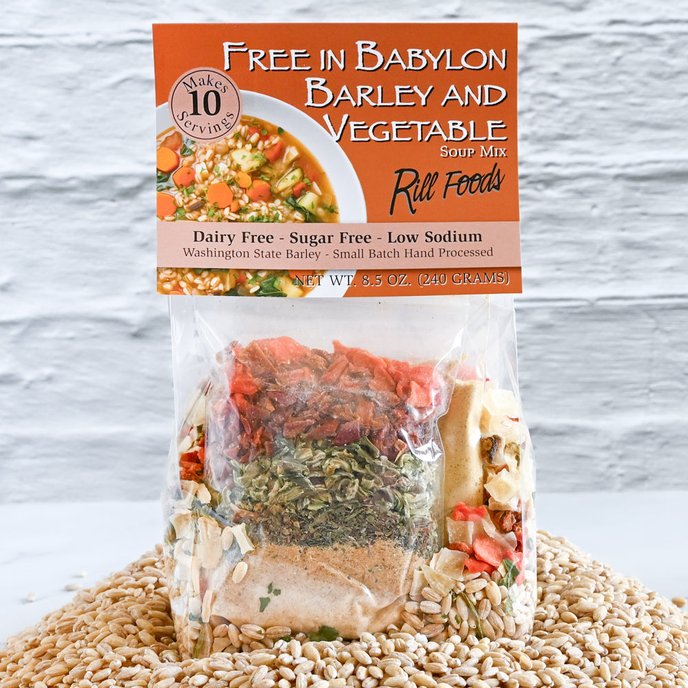 Free in Babylon Barley and Vegetable Soup Mix