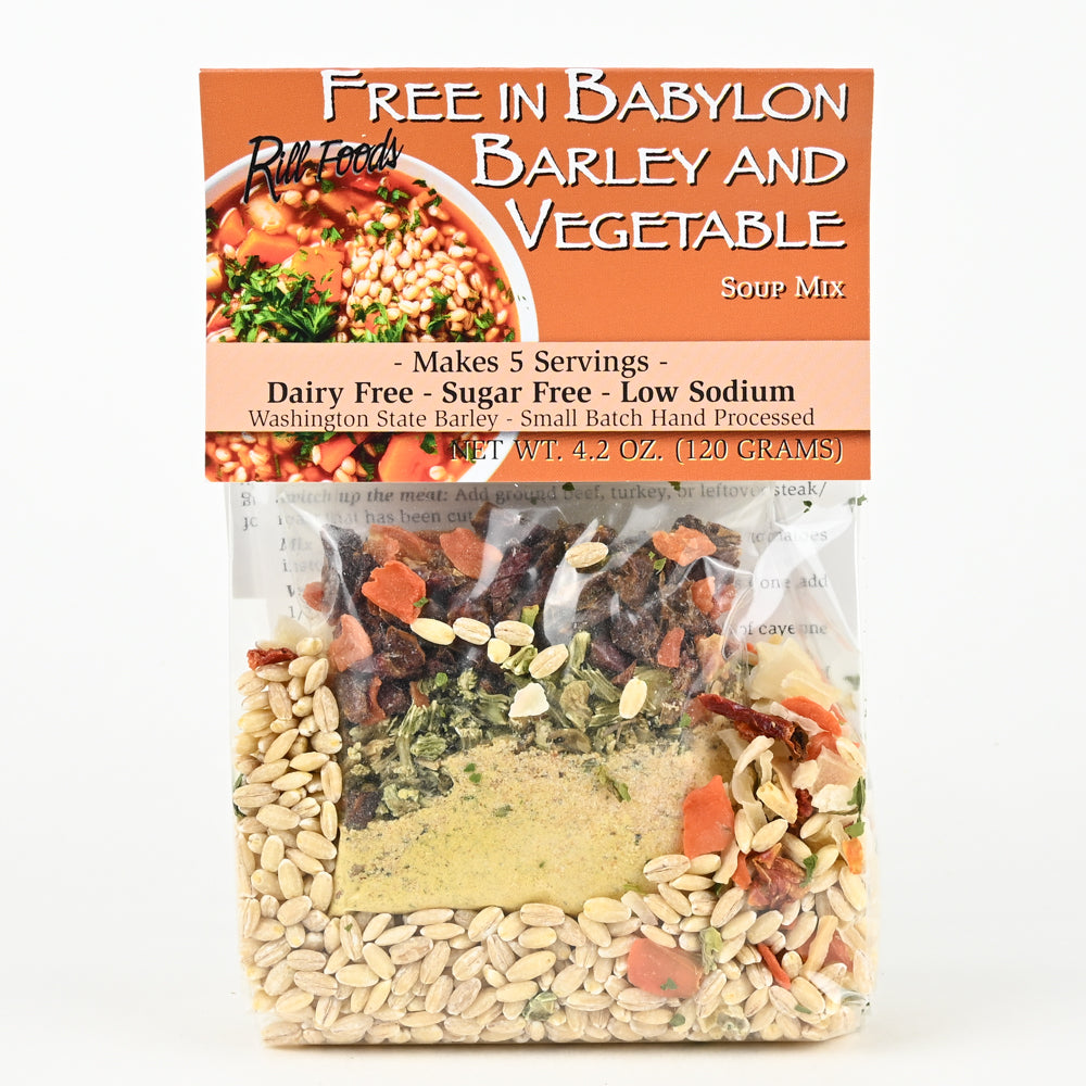 Free in Babylon Barley and Vegetable Soup Mix