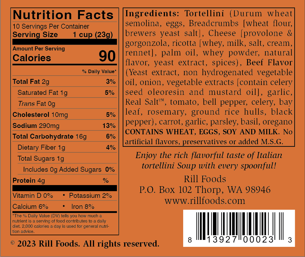 Thorpellini Tortellini Soup Mix