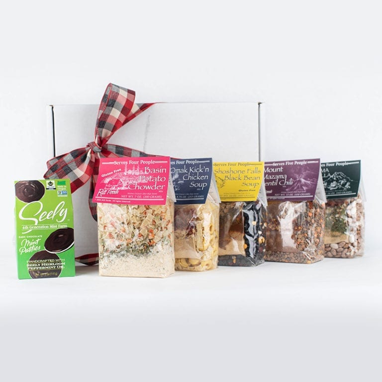 LARGE GIFT BOX WITH LARGE SOUPS PACKAGED SOUP MIXES